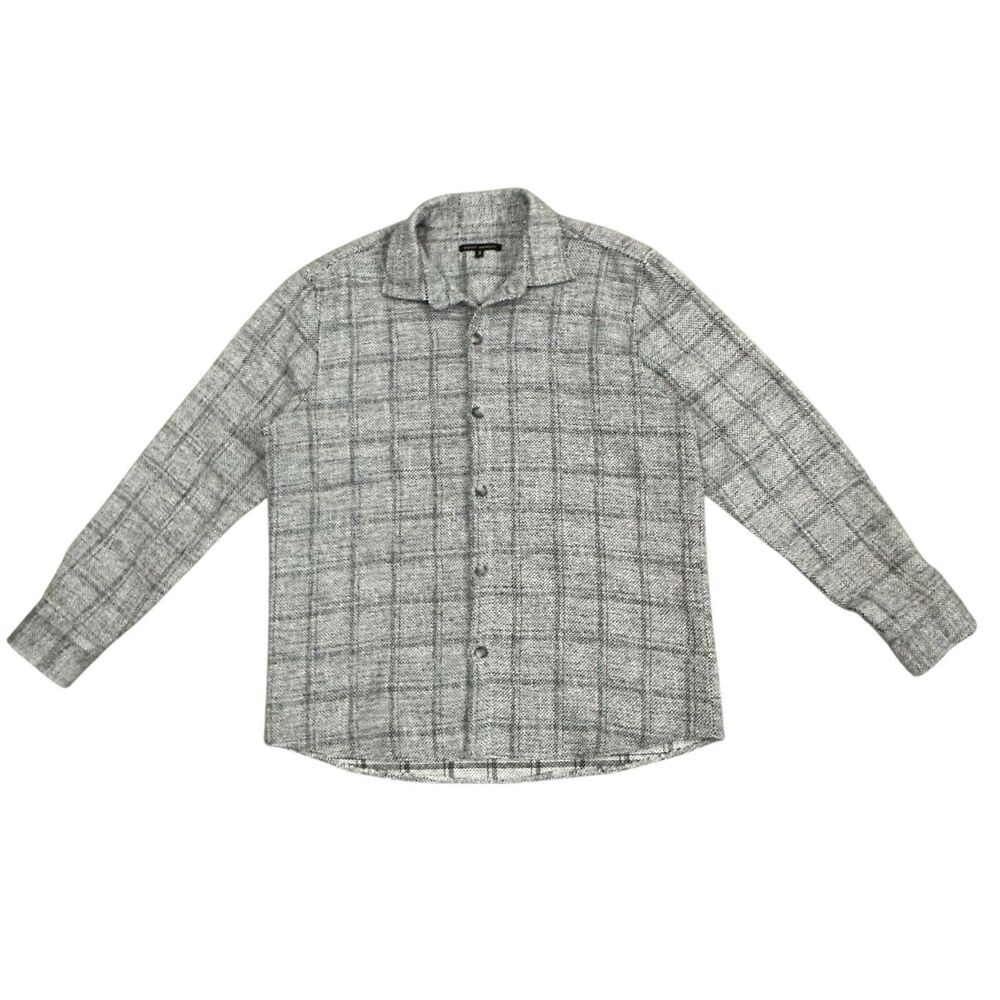 Robert Barakett Quinn Plaid Woven Overshirt Men’s XL Heavy Flannel Button Down